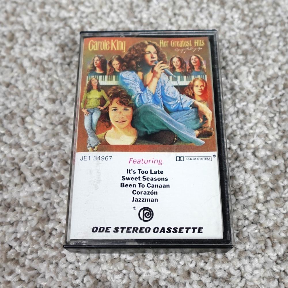 Carole King Her Greatest Hits Cassette Tape Ode Records JET 34967 Vintage 1978